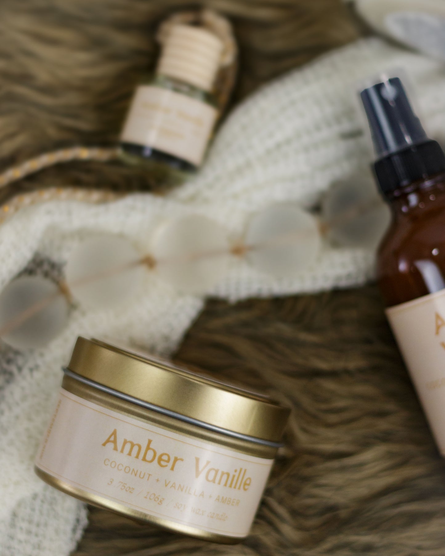 Amber Vanille 3.75 oz Candle