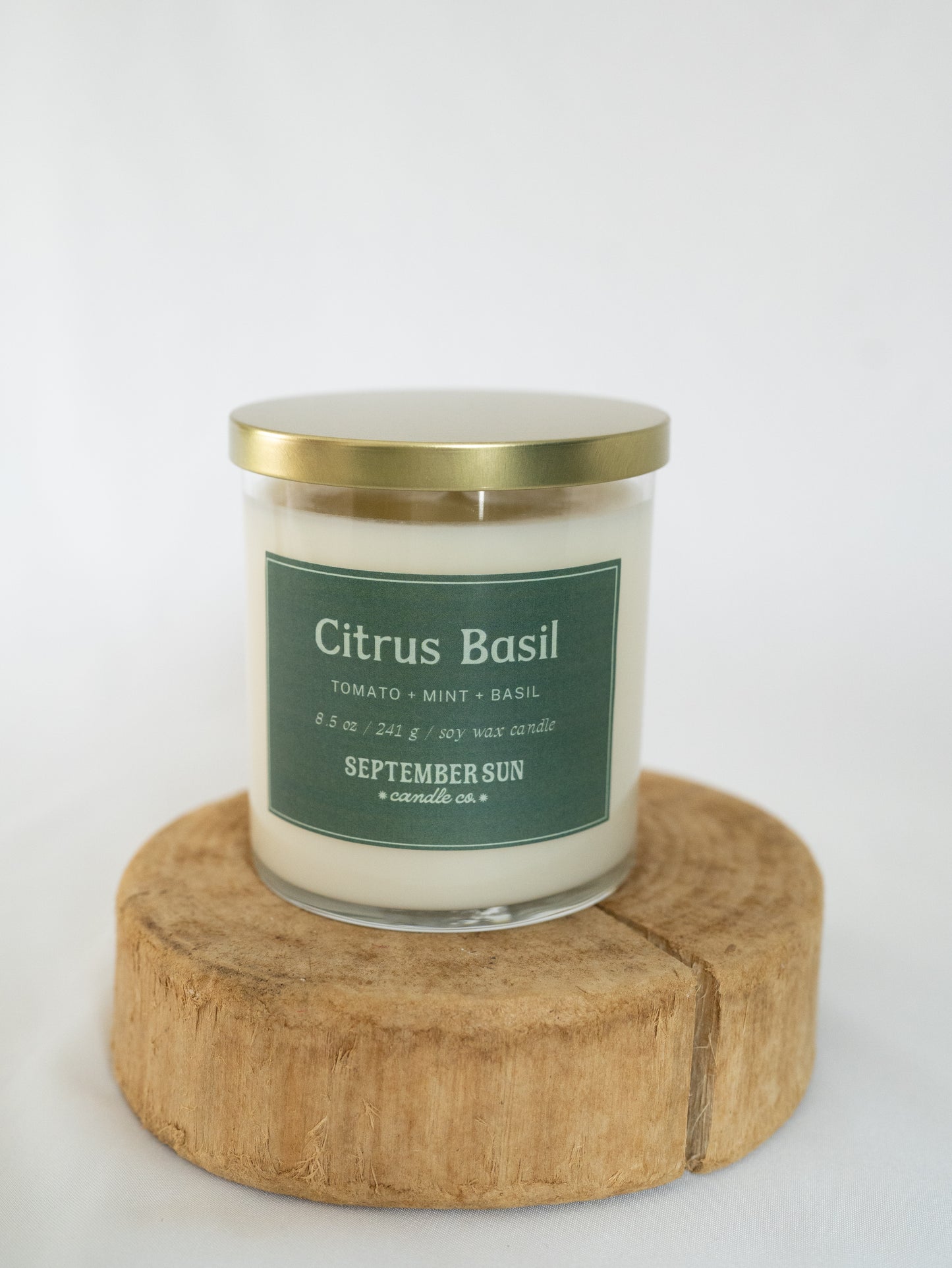 Citrus Basil 8.5 oz Candle