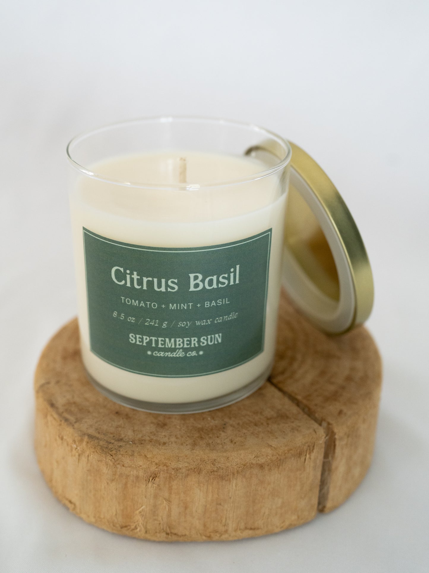 Citrus Basil 8.5 oz Candle
