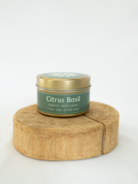Citrus Basil 3.75 oz Candle