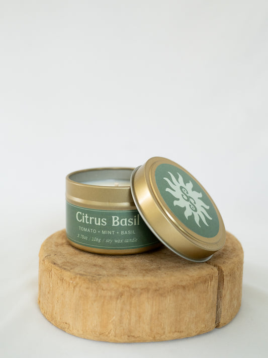 Citrus Basil 3.75 oz Candle