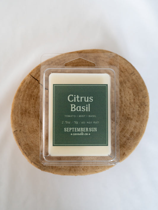 Citrus Basil Wax Melt