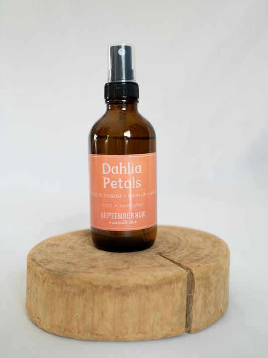 Dahlia Petals Room and Linen Spray