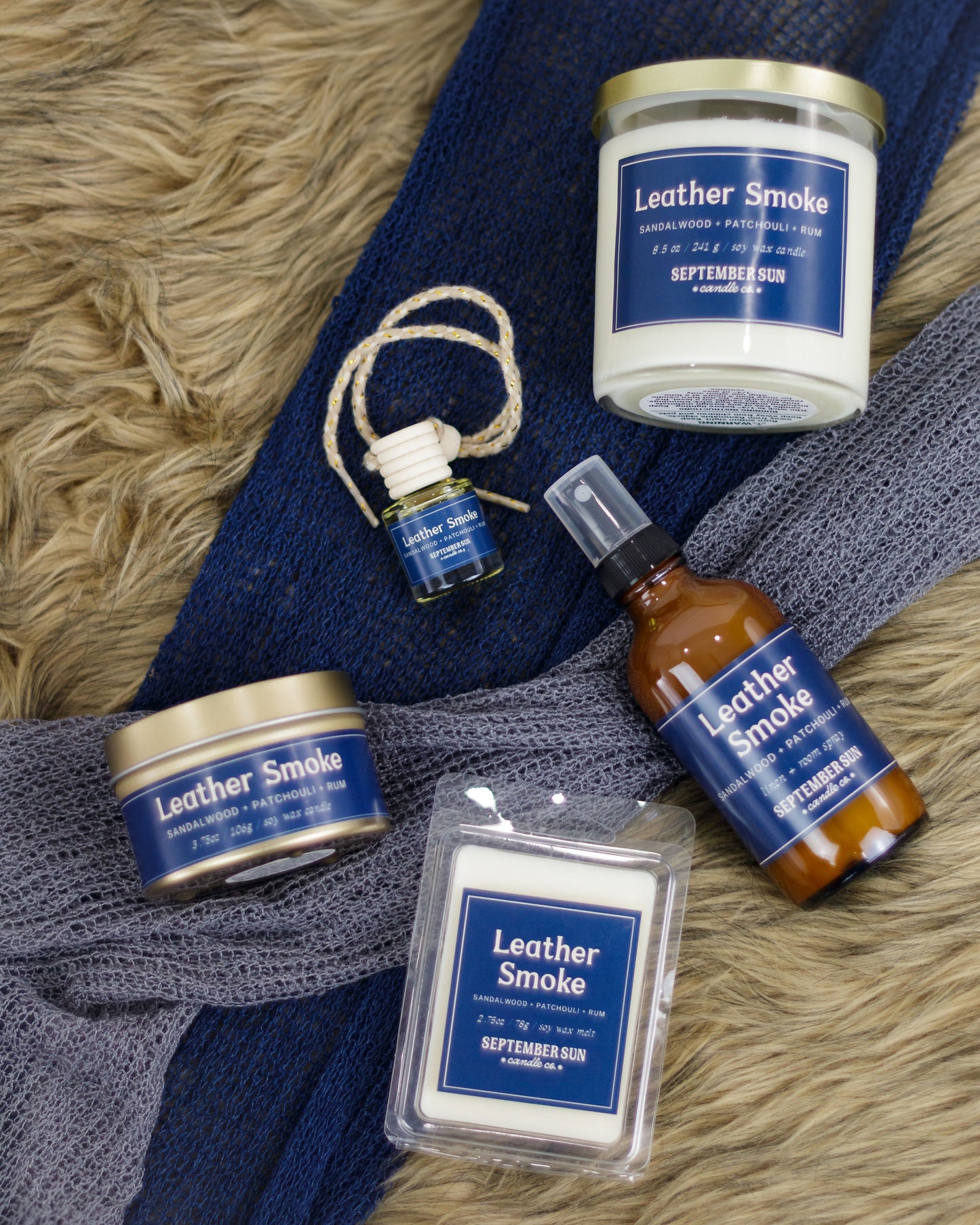 Leather Smoke 8.5 oz Candle