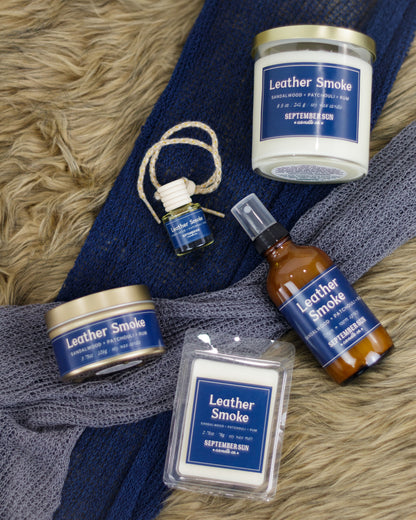 Leather Smoke 8.5 oz Candle