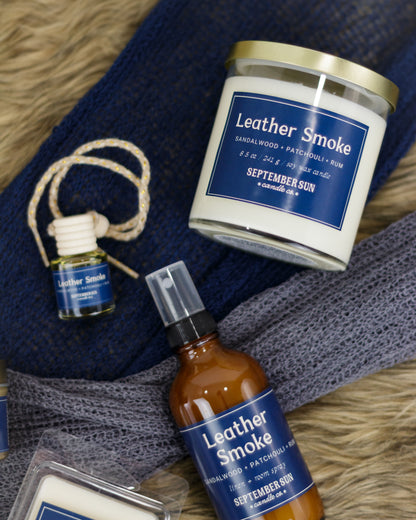 Leather Smoke 8.5 oz Candle