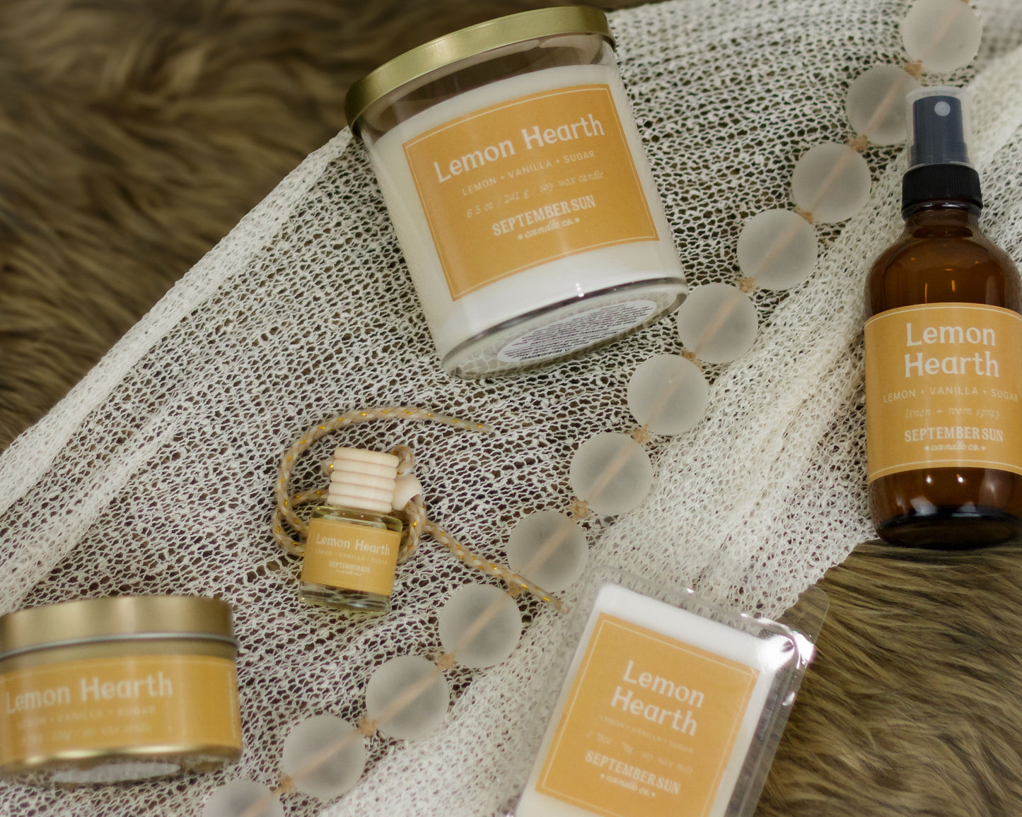 Lemon Hearth 8.5 oz Candle