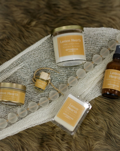 Lemon Hearth 8.5 oz Candle