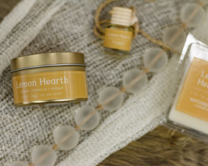 Lemon Hearth 3.75 oz Candle