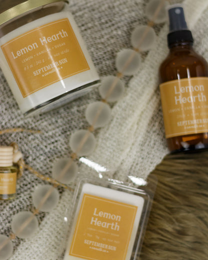 Lemon Hearth 8.5 oz Candle