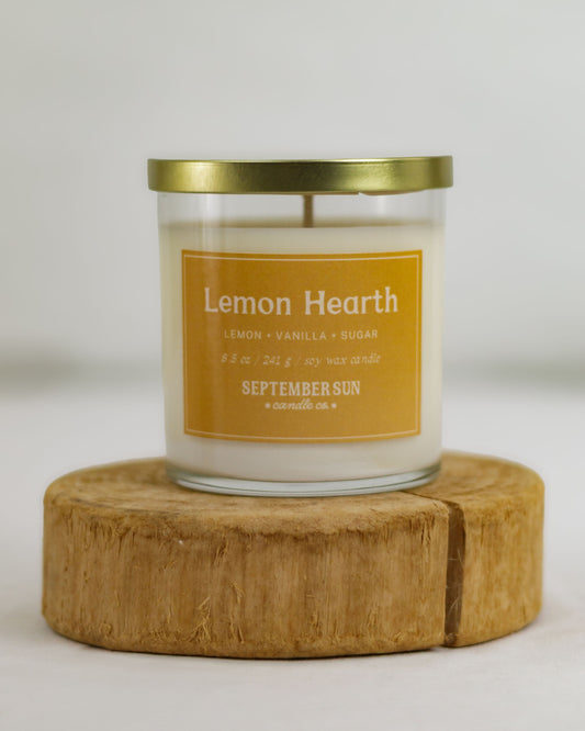 Lemon Hearth 8.5 oz Candle