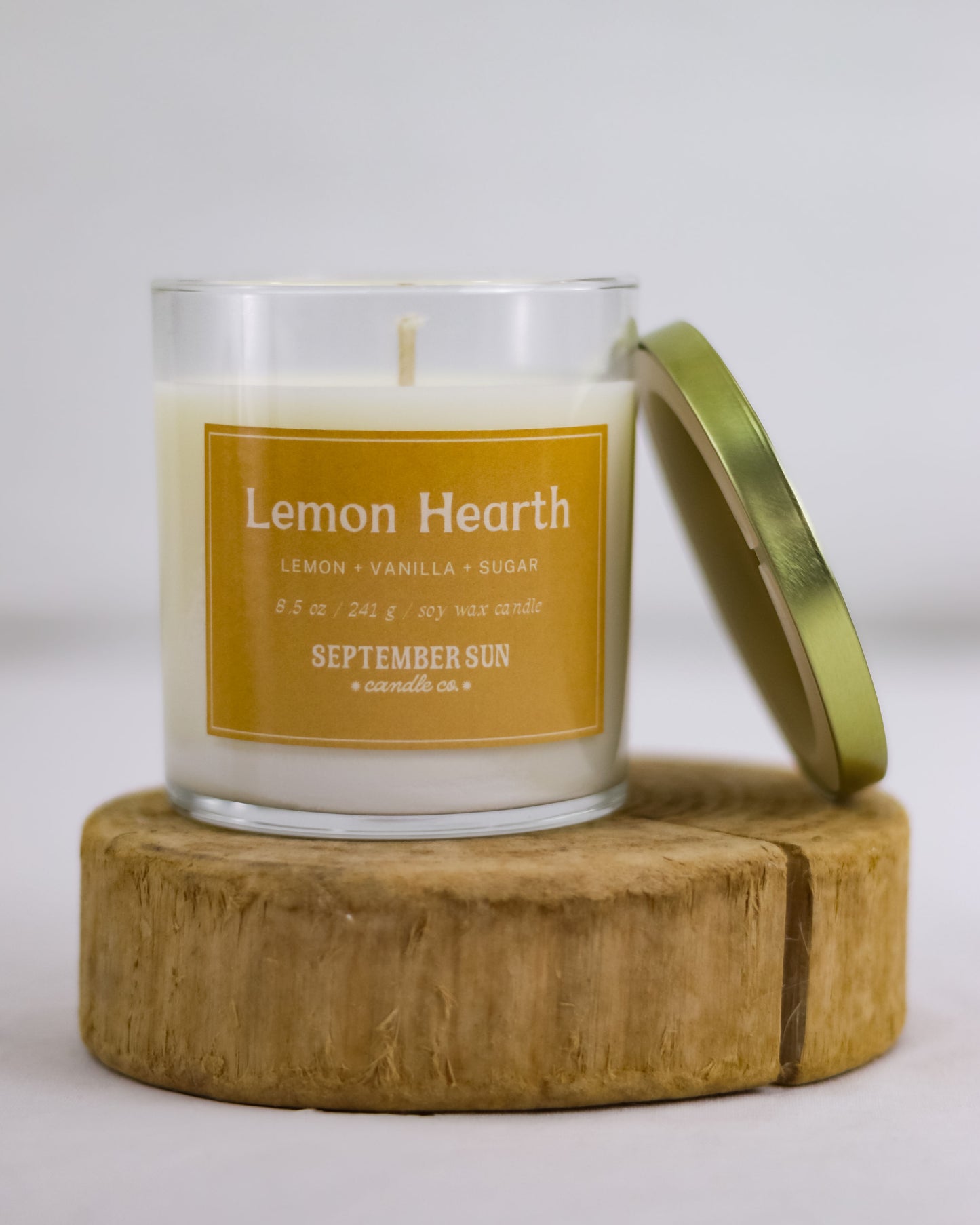 Lemon Hearth 8.5 oz Candle