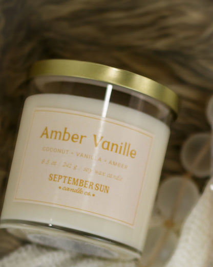 Amber Vanille 8.5 oz Candle